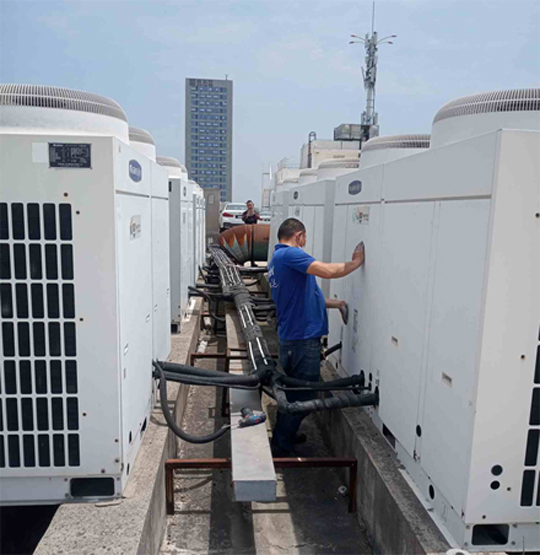 康巴什中央空调制热和不制冷系统维修方法